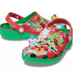 NEW Disney Christmas Holiday Crocs Size 8